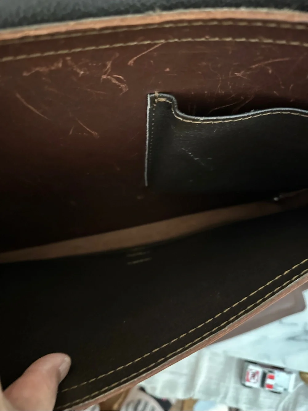 Saddleback Leather Co. Slim Briefcase Chestnut Full Grain Leather Messenger Bag